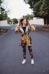 Chelsey Waterproof Parka-Country Blooms on Ochre - ILAN LIFE SA