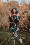 Chelsey Waterproof Parka-Art Deco on Black - ILAN LIFE SA